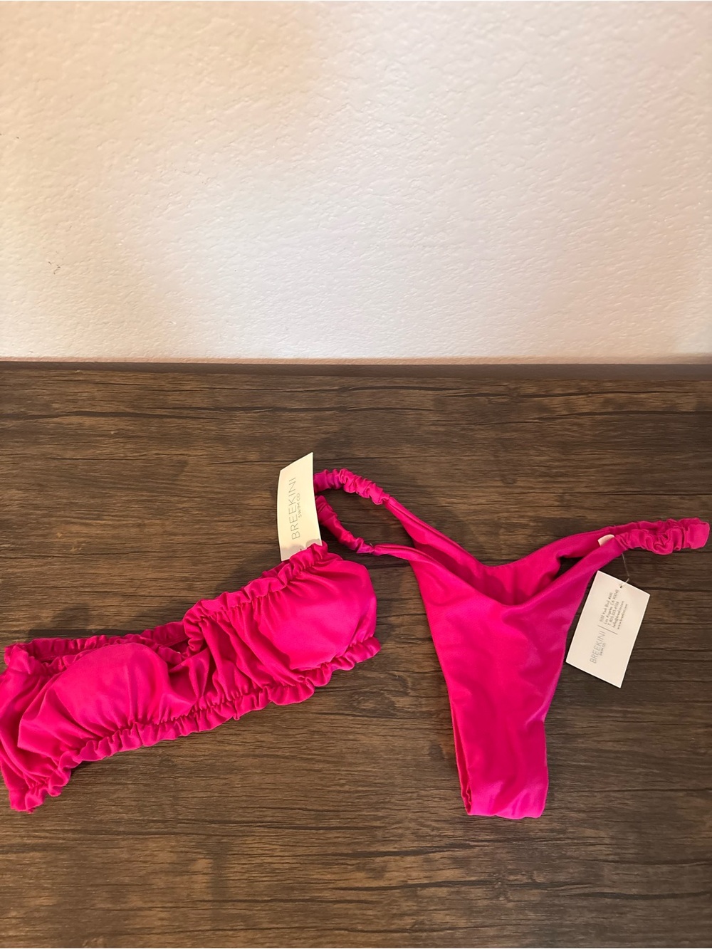 New pink bikini size medium